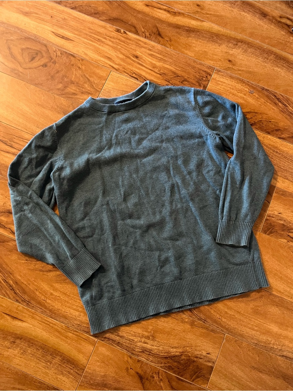 Boys Crewneck Pullover Sweater - Teal Blue